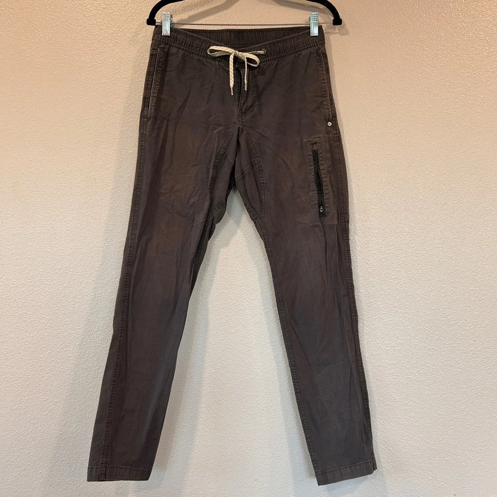 Vuori Ripstop Climber Pants Mens Small Charcoal Grey Slim Tapered V412